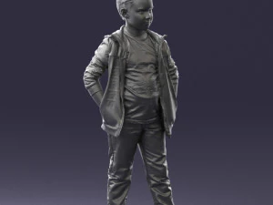 boy in pose 0265 3D Model
