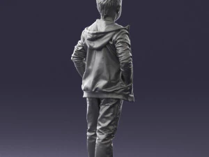 boy in pose 0265 3D Model