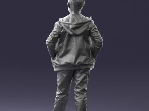boy in pose 0265 3D Model
