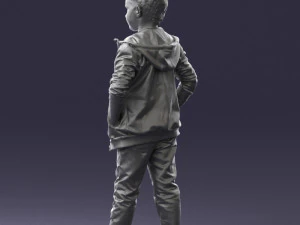 boy in pose 0265 3D Model
