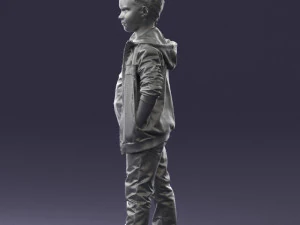 boy in pose 0265 3D Model