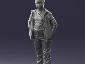 boy in pose 0265 3D Model