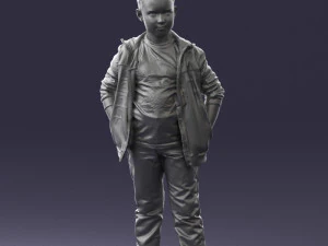 boy in pose 0265 3D Model
