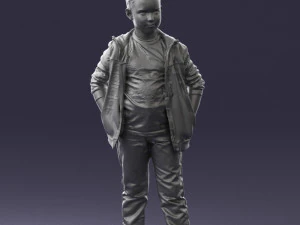 boy in pose 0265 3D Model