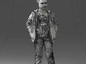 boy in pose 0265 3D Model