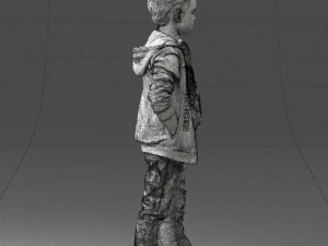 boy in pose 0265 3D Model