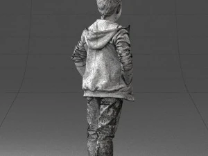 boy in pose 0265 3D Model