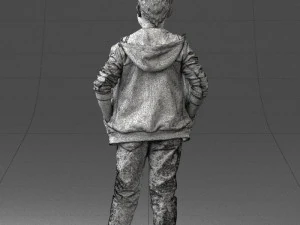 boy in pose 0265 3D Model