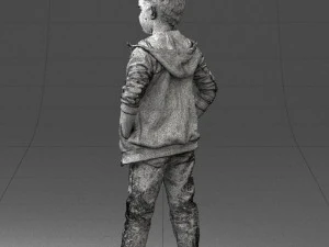 boy in pose 0265 3D Model