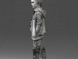 boy in pose 0265 3D Model