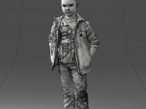 boy in pose 0265 3D Model