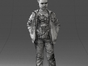 boy in pose 0265 3D 模型