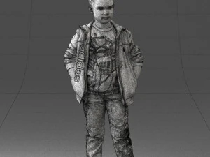 boy in pose 0265 3D Model