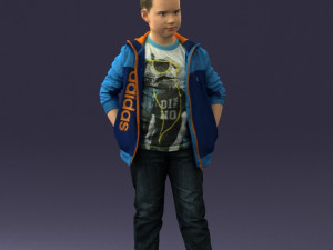 boy in pose 0265 3d print ready Modèles 3D en vedette