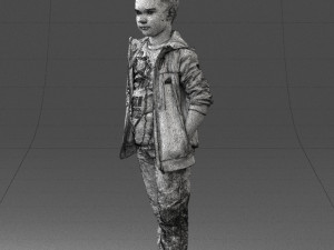 boy in pose 0265 3d print ready Modèles 3D en vedette