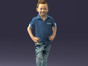 boy in pose 0270 3D Model