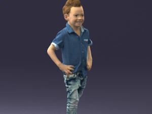boy in pose 0270 3D Model