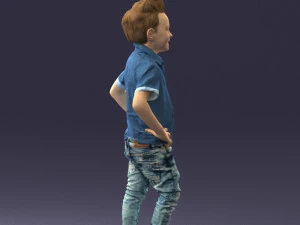 boy in pose 0270 3D Model