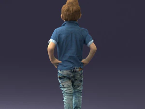 boy in pose 0270 3D Model