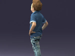 boy in pose 0270 3D Model