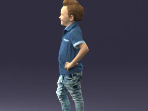 boy in pose 0270 3D Model