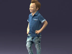 boy in pose 0270 3D Model