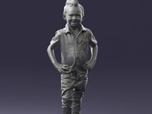 boy in pose 0270 3D Model