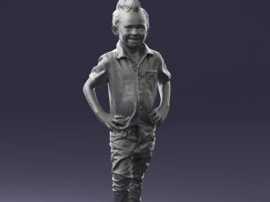 boy in pose 0270 3D Model