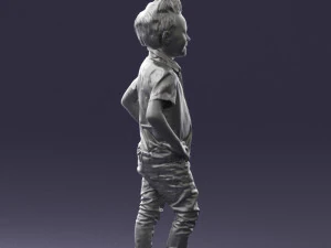 boy in pose 0270 3D Model