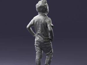 boy in pose 0270 3D Model