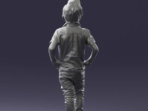 boy in pose 0270 3D Model