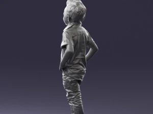 boy in pose 0270 3D Model