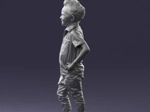 boy in pose 0270 3D Model