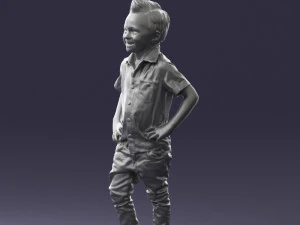 boy in pose 0270 3D Model
