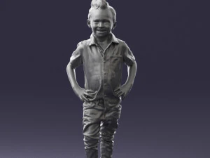 boy in pose 0270 3D Model