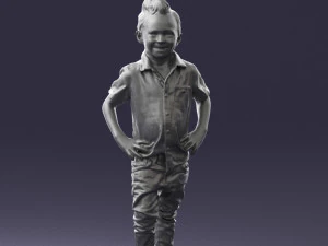 boy in pose 0270 3D Model