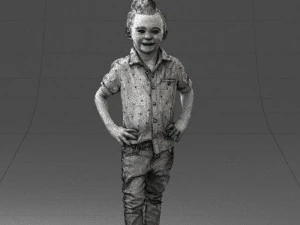 boy in pose 0270 3D Model