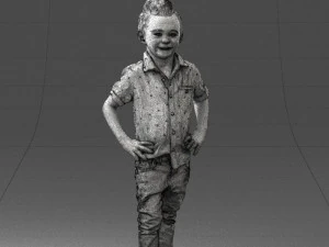 boy in pose 0270 3D Model