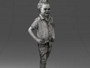boy in pose 0270 3D Model