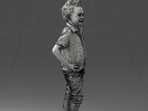boy in pose 0270 3D Model