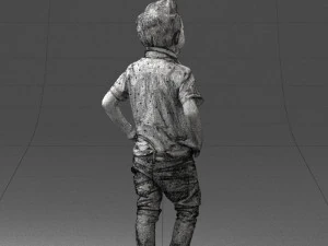 boy in pose 0270 3D Model