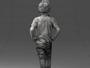 boy in pose 0270 3D Model