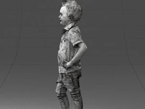 boy in pose 0270 3D Model
