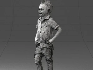 boy in pose 0270 3D Model
