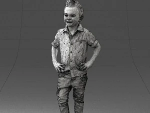 boy in pose 0270 3D Model