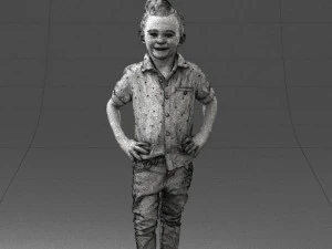 boy in pose 0270 3D Model