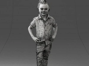 boy in pose 0270 3D Model