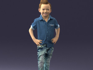 boy in pose 0270 3d print ready 3D Принт Модель
