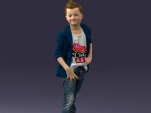 boy in pose 0275 3D Model