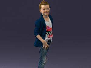 boy in pose 0275 3D Model